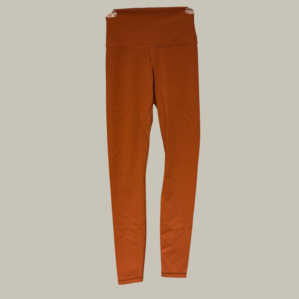 Everlane ReNew High-Waisted Leggings Burnt Orange Rust XS Regular Recycled Nylon